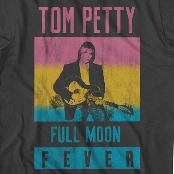 Tom Petty T-Shirt – Full Moon Fever Smoke Graphic Tee | Vintage Rock Band Shirt - Picture 2 of 5